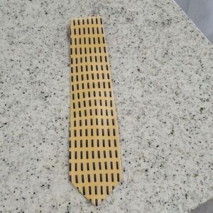 Valerio Garati men’s  handmade silk tie, Gold, Blue & Black